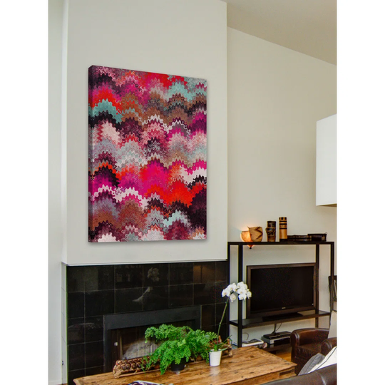 Wavy Blends II V3 by Irena Orlov - Wrapped Canvas Graphic Art Print