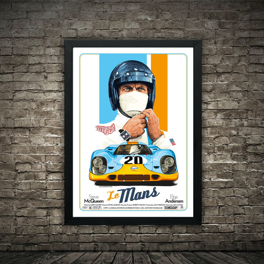 Le Mans Fictional Movie Poster 24 X 36 | Numbered Limited Edition
