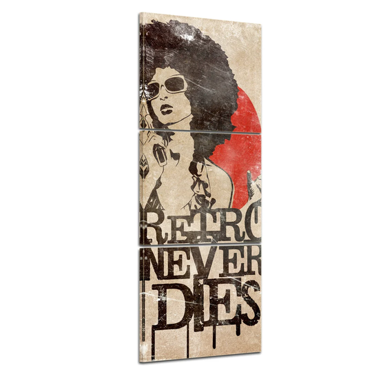 Retro Never Dies Retro Advertisement 3-Piece Graphic Art on Canvas Set