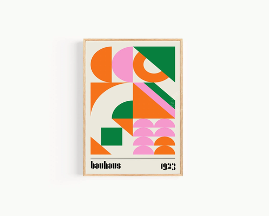 Bauhaus Exhibition Poster, Print, Decor, Geometric Wall Art, Home Poster Vintage Art A4 A3 A2 A1