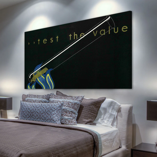 Test the Value - Wrapped Canvas Graphic Art Print