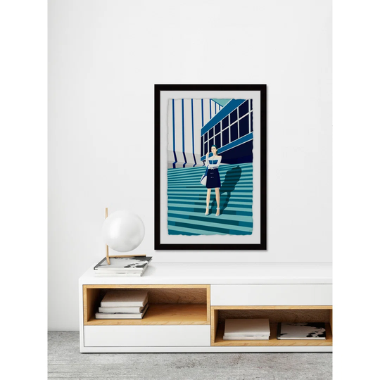 Steps to Fashion - Picture Frame Graphic Art Print on Paper