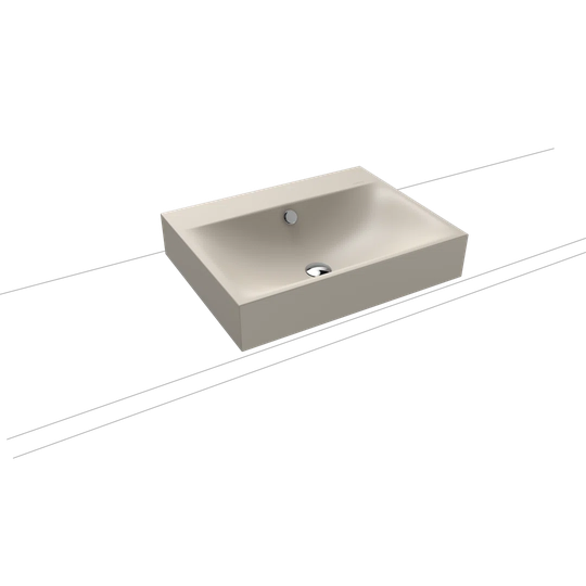 Light Grey Steel Enamel Rectangular Inset Basin Bathroom Sink