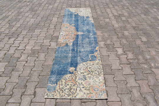 2x9 Oushak Runner Rug, Vintage Runner Rug, 2x9 Vintage Rug, Runner Rugs, Tukish Wool Runner, Turkey Rug, Home Decor, Rug, 2'3x9'3 Ft, 496-B