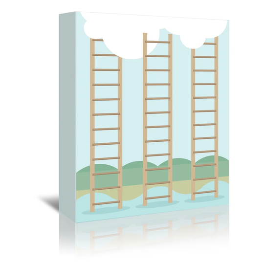 Ladders by Patricia Pino - Wrapped Canvas Graphic Art Print