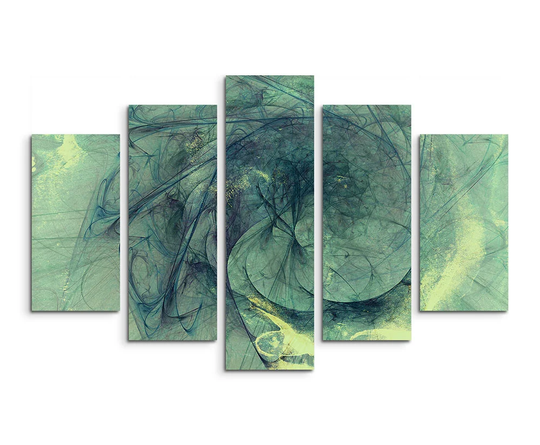 Enigma Sculpture Abstract 1022 Graphic Art Print Multi-Piece Image on Canvas