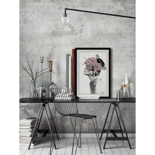 Floral Craze - Picture Frame Graphic Art Print on Paper
