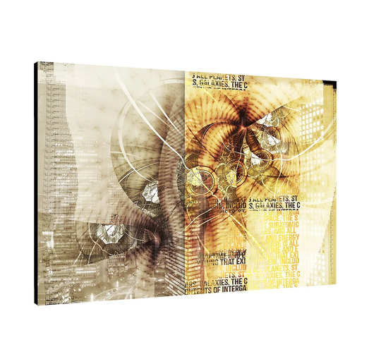 Enigma Abstract 407 Graphic Art Print on Canvas
