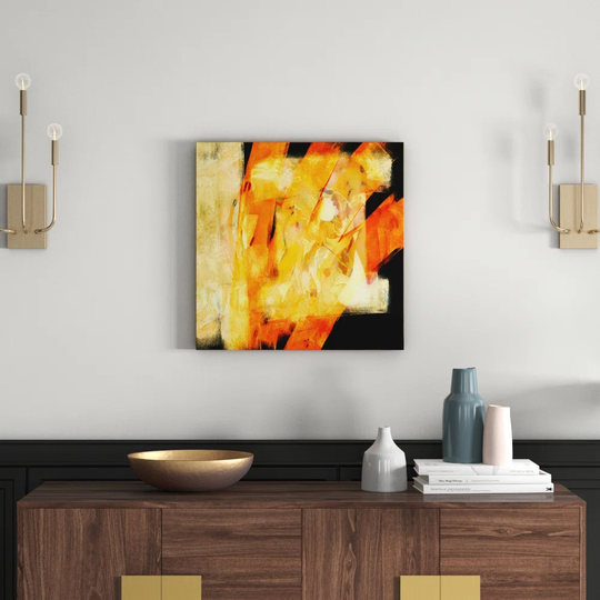 Enigma Abstract 763 Graphic Art Print on Canvas