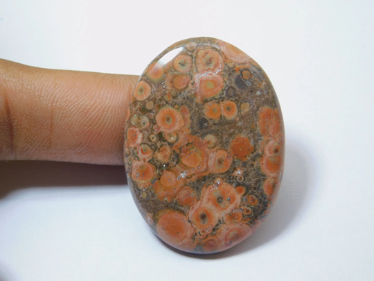 Beautiful Quality Poppy Jasper Cabochon Natural Jewelry Making Gemstone Handmade Loose Stone Semi Precious 46 Ct 40x30 Mm #787