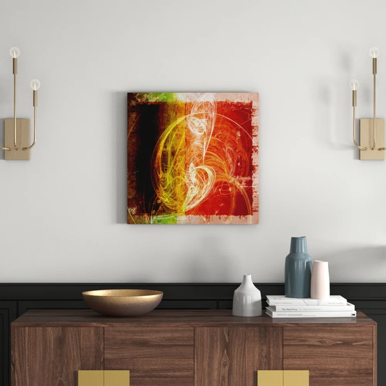 Enigma Abstract 1075 Graphic Art Print on Canvas