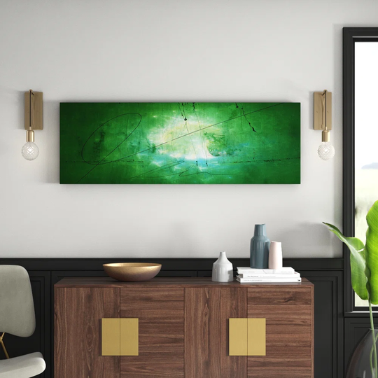 Enigma Panorama Abstract 1262 Graphic Art Print on Canvas