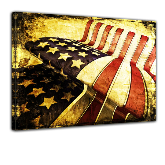 Stars and Stripes Framed Graphic Art