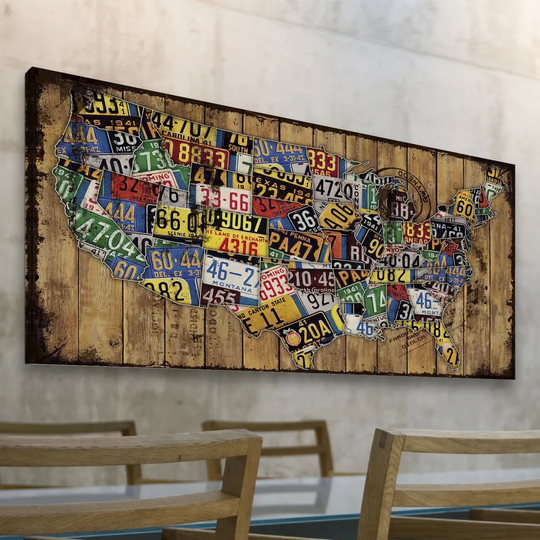 Classic Plates - Wrapped Canvas Graphic Art Print