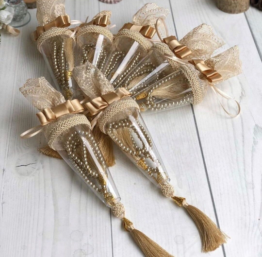 Islamic Tasbeeh Favor in Box, Muslim Wedding Tasbih Gift, Baby Shower Favor, Ameen Favors, Aqiqah Personalized İslamic Gift