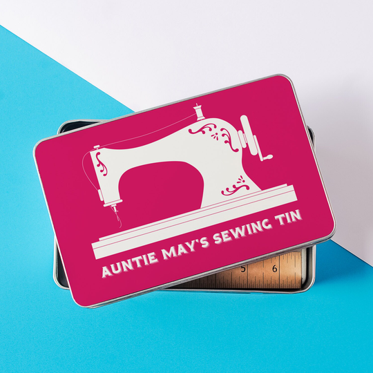 Sewing Tin - Personalised Retro Style Lover Gift Grandma's
