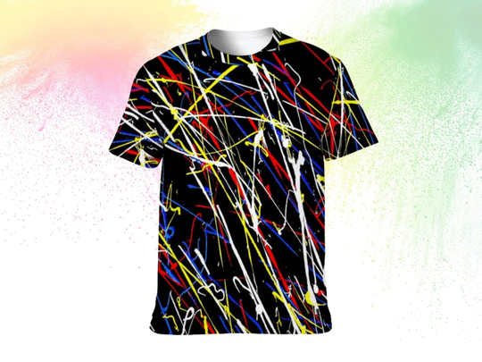Art Shirt | Abstract T-Shirt Pollock Art Tshirt Fashion Artistic Stylish