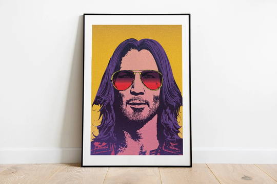 Johnny Silverhand From Cyberpunk 2077 Portrait Pop Art Inspired Poster