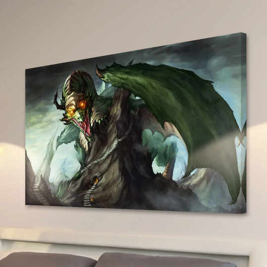 Dragon Attack by Jonas Jödicke - Wrapped Canvas Graphic Art Print