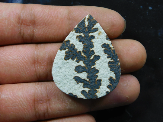 Amazing Psilomelane Dendrite Top Quality Loose Stone Semi Precious Handcraft For Jewelry 43Ct 39 X 31 Mm 8826