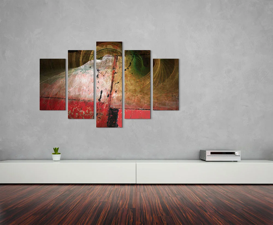 Enigma Sculpture Abstract 1177 Graphic Art Print Multi-Piece Image on Canvas