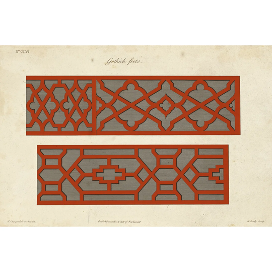 Graphic Fretwork II by Vision Studio - Wrapped Canvas Graphic Art