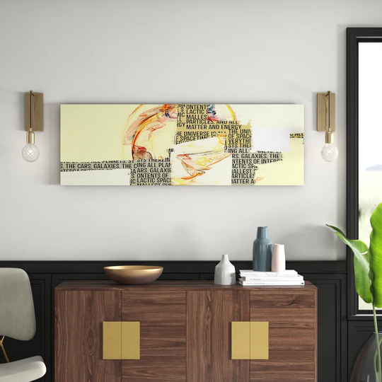 Enigma Panorama Abstract 291 Graphic Art Print on Canvas