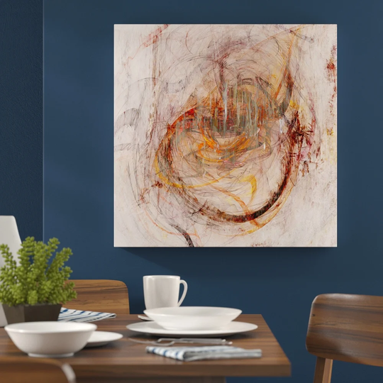 Abstract 1428 Graphic Art Print on Wrapped Canvas