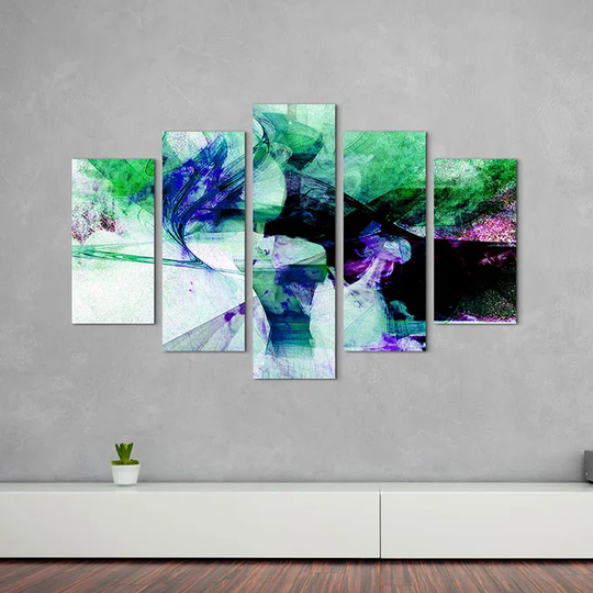 Enigma Sculpture Abstract 1080 Graphic Art Print Multi-Piece Image on Canvas