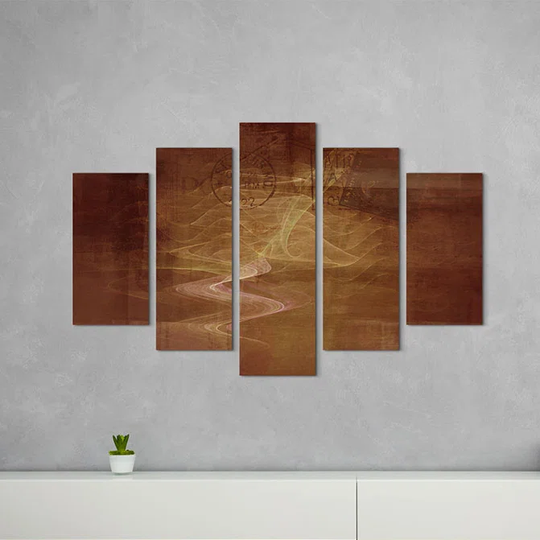 Enigma Scultpure Abstract 1039 Graphic Art Print Multi-Piece Image on Canvas