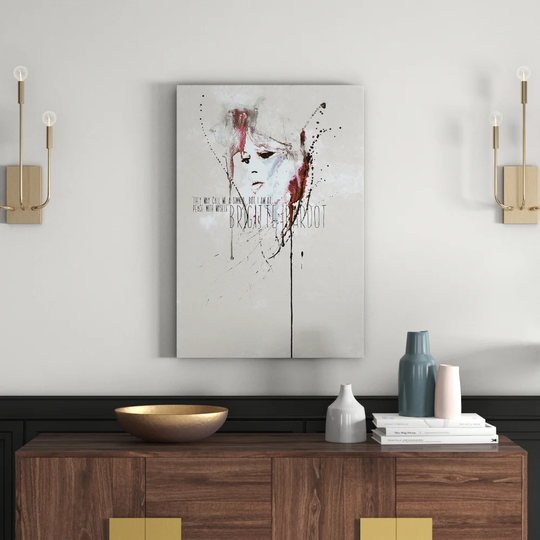 Enigma Buddha Graphic Art Print on Canvas