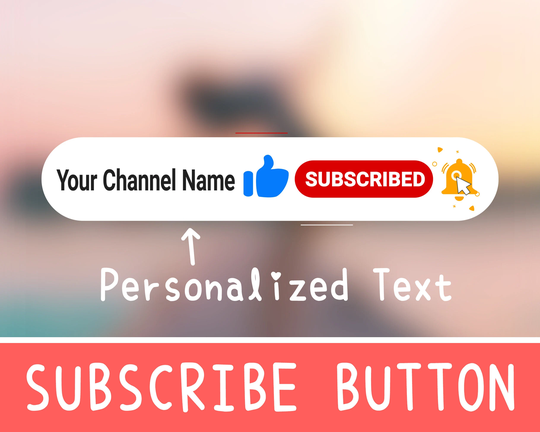 Animated Youtube Subscribe Button Overlay | Personalized Lower Thirds Support All Languages