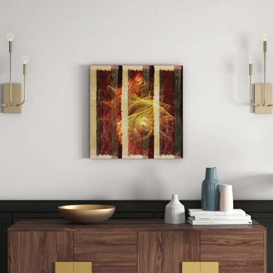 Enigma Abstract 1290 Graphic Art Print on Canvas