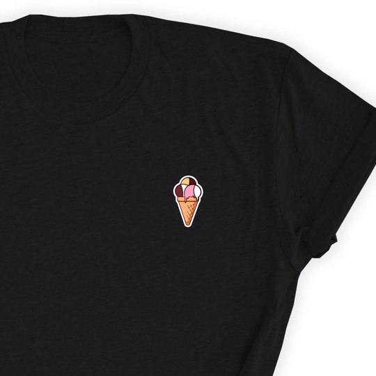 Ice Cream Cute T-Shirt/Gift Lover Shirt Summer Tee Festival Unisex