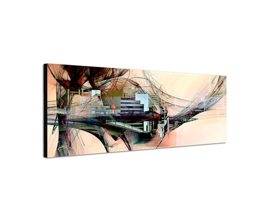Enigma Panorama Abstract 328 Graphic Art Print on Canvas