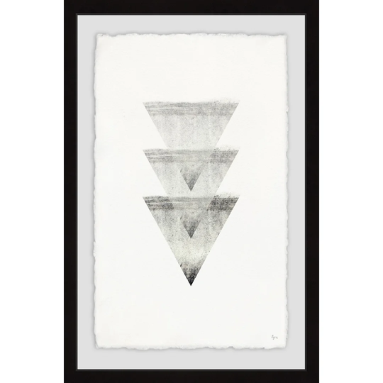 Triple Triangle Cones by Eyre Tarney - Picture Frame Graphic Art Print on Paper
