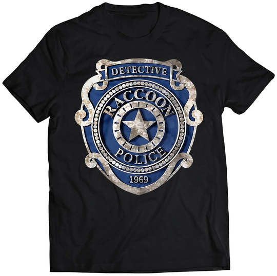 Raccoon City Badge Premium Unisex T-Shirt | Vector
