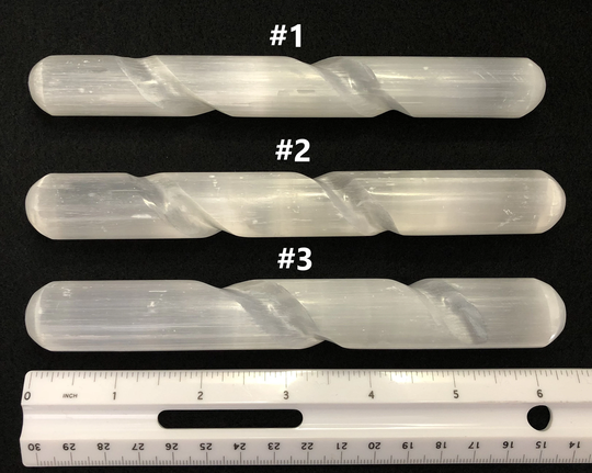 Selenite | Spiral Wands