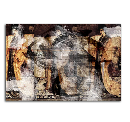 Enigma 475 Abstract Graphic Art Print on Canvas