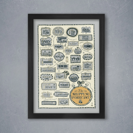 The Shipping Forecast - Poster Print