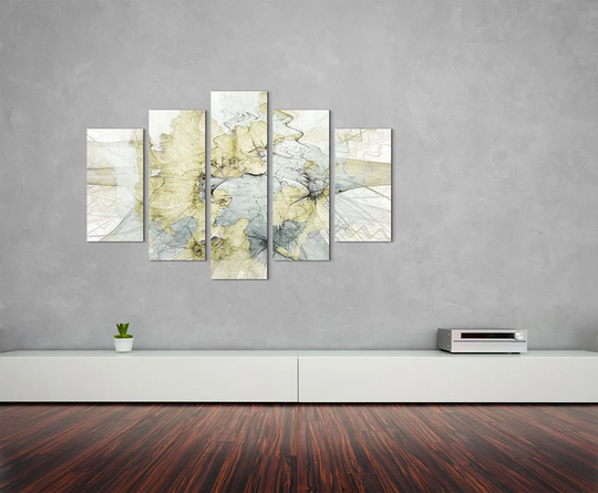Enigma Scultpure Abstract 1283 Graphic Art Print Multi-Piece Image on Canvas