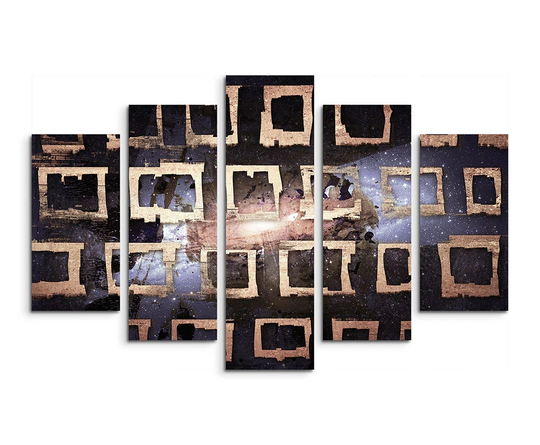 Enigma Abstract 817 Graphic Art Print Multi-Piece Image on Canvas