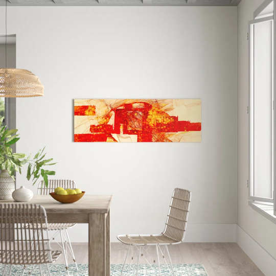 Enigma Panorama Abstract 107 Graphic Art Print on Canvas