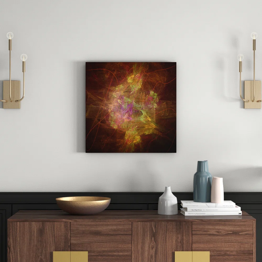 Enigma Abstract 1073 Graphic Art Print on Canvas