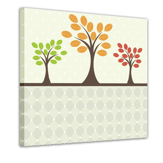 Retro Tree Framed Graphic Art