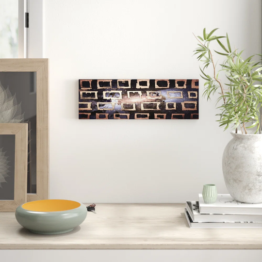 Enigma Panorama Abstract 817 Graphic Art Print on Canvas