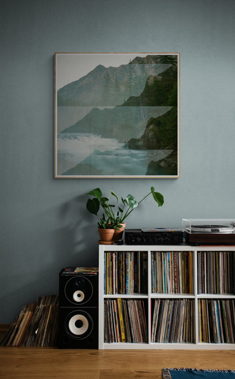 Glacier National Park Double Exposure | Film Photography Wall Art Print Rocky Mountain Landscape Oversized & Framed Options Available