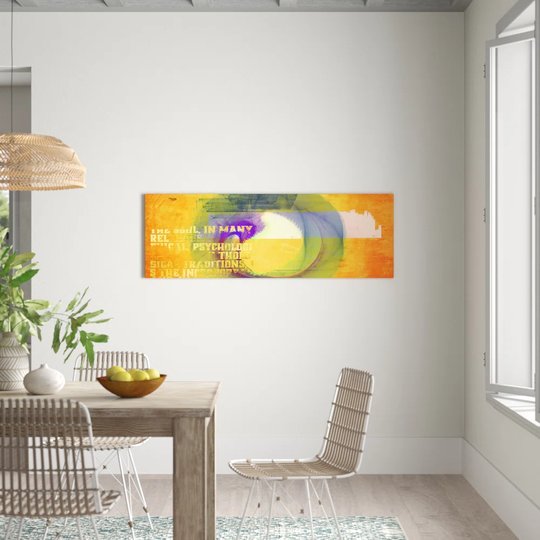 Enigma Panorama Abstract 117 Graphic Art Print on Canvas