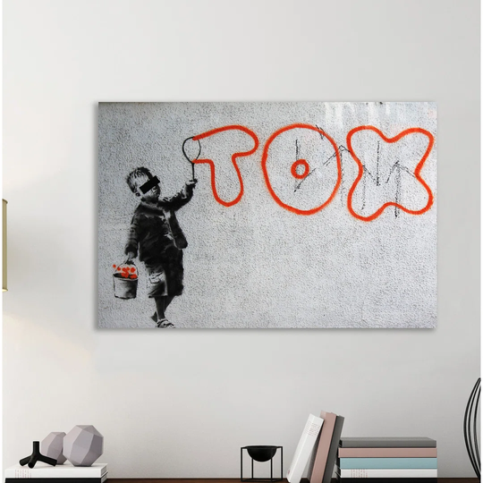 Tox Bubble by Banksy - Wrapped Canvas Graphic Art Print