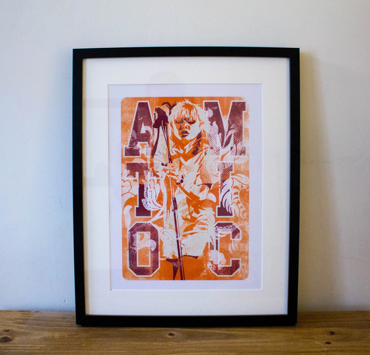 Blondie Colourful Atomic Print, Music Inspired Wall Art Poster, Pictures Available in Different Sizes Decor